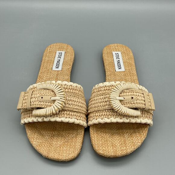 Steve Madden Women’s Merla Slide Sandals Beige Size 7.5M - Picture 3 of 10
